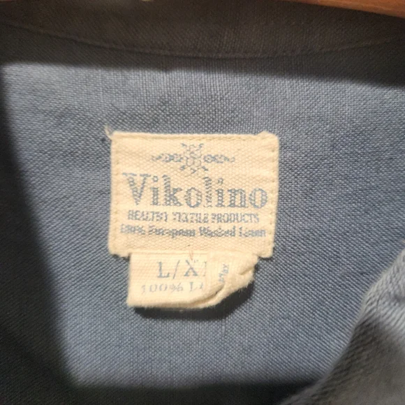 Vikolino European Linen Dress With Pockets Classic Tunic - Picture 11 of 13